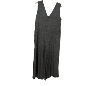 Cynthia Rowley Overalls Stripe Linen Cotton Jumpsuit Pockets‎ Boho Lightweight M